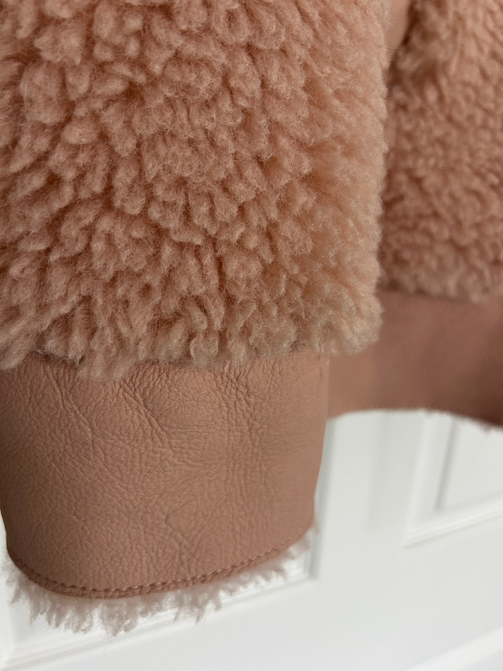 Cozy Sherpa Zip Jacket - Blush Pink - Picture 4 of 6